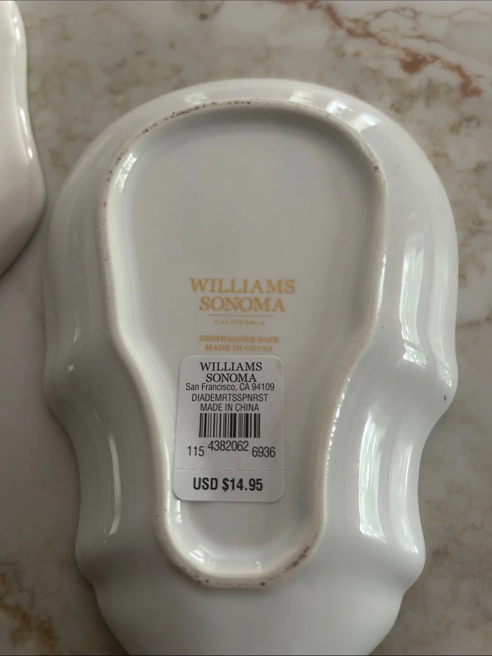 Set of 2 Skull Decorative Trinket Dishes - White with Multicolor Accents